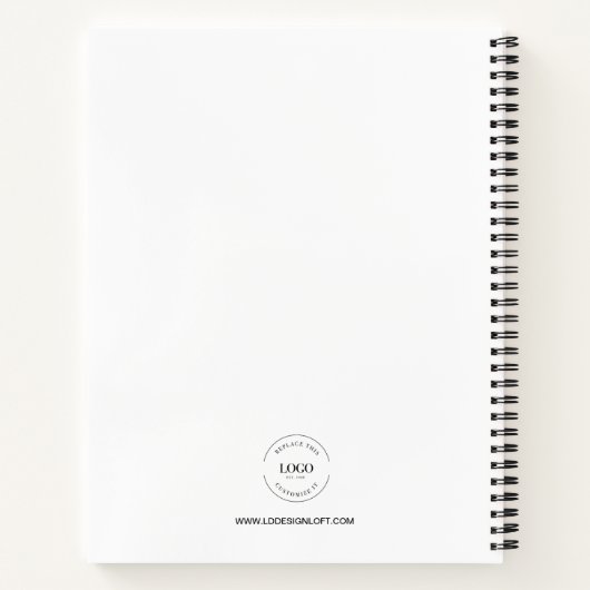 Benutzerdefinierte Website für große Unternehmen Notizblock (Rückseite)