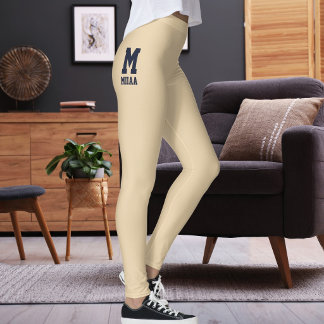Benutzerdefinierte Weihnachten Gedämpft Champagner Leggings