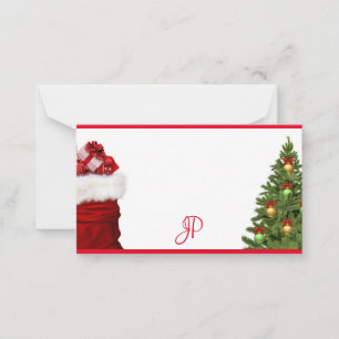 Benutzerdefinierte Weihnachten Handschriftliches M Mitteilungskarte