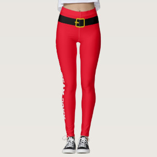 Benutzerdefinierte Weihnachten Rot Gold Schwarz Un Leggings