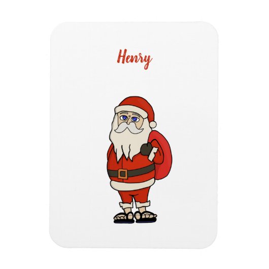 Benutzerdefinierte Weihnachts Flip Flops mit Weihn Magnet (Vertikal)