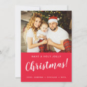 Benutzerdefinierte Weihnachts-Grußkarte mit Foto (Rückseite)