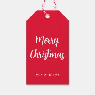 Benutzerdefinierte Weihnachts-Handgeschriebene Skr Geschenkanhänger