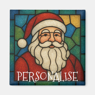 Benutzerdefinierte Weihnachts-Santa-Art-Deco-Buntg Magnet