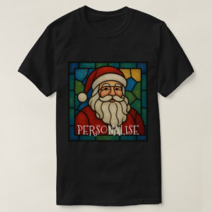 Benutzerdefinierte Weihnachts-Santa-Art-Deco-Buntg T-Shirt