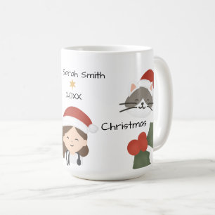 Benutzerdefinierte Weihnachts-Tierarztfreunde Kaffeetasse