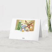 Benutzerdefinierte Weihnachts- und Reindeer-Urlaub Karte (Rückseite)