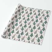 Benutzerdefinierte Weihnachtsbaum-Kandiszuckerhake Geschenkpapier (Ungerollt)