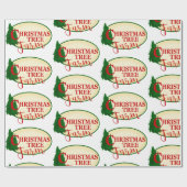 Benutzerdefinierte Weihnachtsbaumfarm Geschenkpapier (Flach)