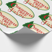 Benutzerdefinierte Weihnachtsbaumfarm Geschenkpapier (Ecke)