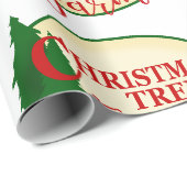 Benutzerdefinierte Weihnachtsbaumfarm Geschenkpapier (Rolleneckpunkt)