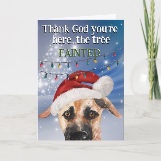 Benutzerdefinierte Weihnachtskarte aus Ihrem Chino Dankeskarte (Vorderseite)