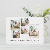 Benutzerdefinierte Weihnachtskarte druckbar Feiertagskarte (Stehend Vorderseite)