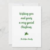 Benutzerdefinierte Weihnachtskarte Einladung (Vorderseite)