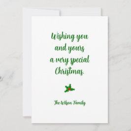 Benutzerdefinierte Weihnachtskarte Einladung