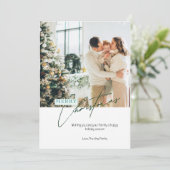 Benutzerdefinierte Weihnachtskarte Einladung (Stehend Vorderseite)