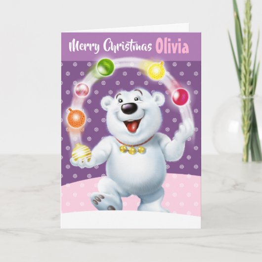 Benutzerdefinierte Weihnachtskarte "Frohe Weihnach Karte (Vorderseite)