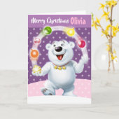 Benutzerdefinierte Weihnachtskarte "Frohe Weihnach Karte (Gelbe Blume)