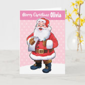 Benutzerdefinierte Weihnachtskarte "Frohe Weihnach Karte (Gelbe Blume)