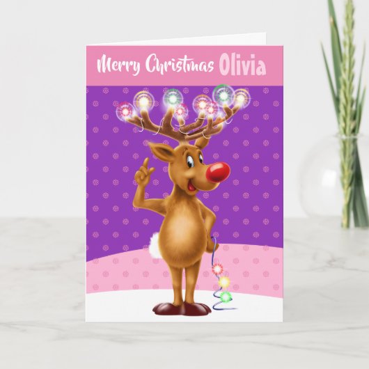 Benutzerdefinierte Weihnachtskarte "Frohe Weihnach Karte (Vorderseite)