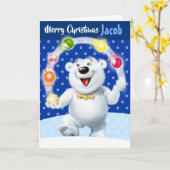 Benutzerdefinierte Weihnachtskarte "Frohe Weihnach Karte (Gelbe Blume)