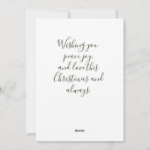 Benutzerdefinierte Weihnachtskarte mit Bilderrahme Feiertagskarte (Rückseite)