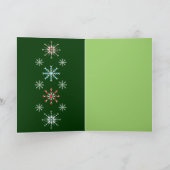 Benutzerdefinierte Weihnachtskarte mit Pinguinen & Feiertagskarte (Innenseite)