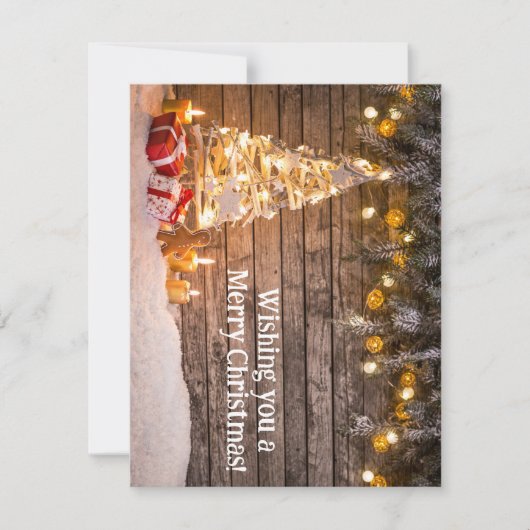 Benutzerdefinierte Weihnachtskarte Mitteilungskarte (Vorderseite)
