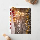 Benutzerdefinierte Weihnachtskarte Mitteilungskarte (Vorderseite/Rückseite Beispiel)