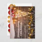 Benutzerdefinierte Weihnachtskarte Mitteilungskarte (Vorne/Hinten)