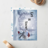 Benutzerdefinierte Weihnachtskarte Mitteilungskarte (Vorderseite/Rückseite Beispiel)