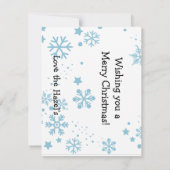 Benutzerdefinierte Weihnachtskarte Mitteilungskarte (Rückseite)