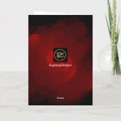 Benutzerdefinierte Weihnachtskarte von Ihrem Hund Dankeskarte (Rückseite)