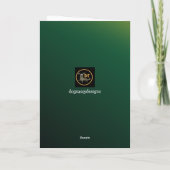 Benutzerdefinierte Weihnachtskarte von Ihrem Spitz Dankeskarte (Rückseite)