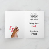 Benutzerdefinierte Weihnachtskarte von Ihrer malte Dankeskarte (Innenseite)