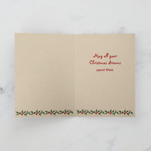 Benutzerdefinierte Weihnachtskarten Feiertagskarte (Innenseite)