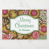 Benutzerdefinierte Weihnachtskochteletiketten Lebensmitteletikett (Einzelnes Label)