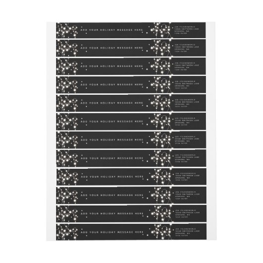 Benutzerdefinierte Weihnachtslichtadresse (Bogen)