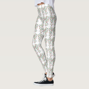 Benutzerdefinierte Weihnachtslichter Coquette-Schl Leggings