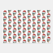 Benutzerdefinierte Weihnachtsmannmütze Geschenkpapier Set (Vorderseite 2)