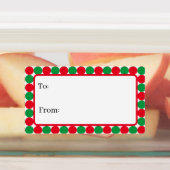 Benutzerdefinierte Weihnachtsmuster Geschenketiket Etiketten (Befestigt)