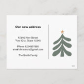 Benutzerdefinierte Weihnachtspostkarten für neue A Feiertagspostkarte (Rückseite)