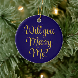 Benutzerdefinierte Weihnachtswerbung Wirst du mich Keramik Ornament