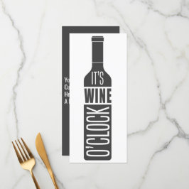 Benutzerdefinierte Weinkarte Menükarte
