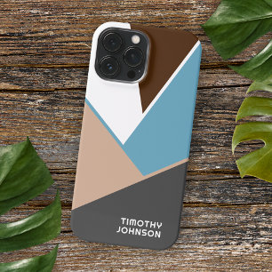 Benutzerdefinierte Weiße Braune Blaue Graue Beige  iPhone 16 Pro Max Hülle
