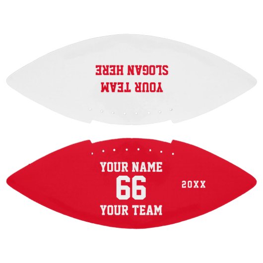 Benutzerdefinierte weiße Fußball mit Name, Nummer, Football (Paneele)