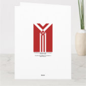 Benutzerdefinierte weiße Streifen und Chevronen au Karte (Rückseite)