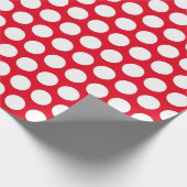 Benutzerdefinierte weiße Tupfen Geschenkpapier (Ecke)