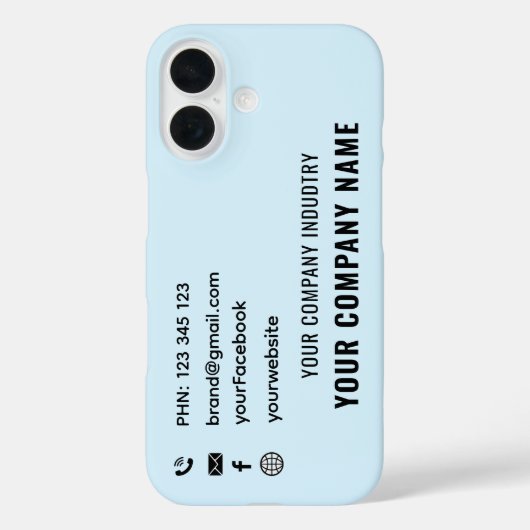 Benutzerdefinierte Werbe- Geschäftslogo Pro-Karten Case-Mate iPhone Hülle (Rückseite)