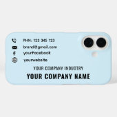 Benutzerdefinierte Werbe- Geschäftslogo Pro-Karten Case-Mate iPhone Hülle (Rückseite (Horizontal))